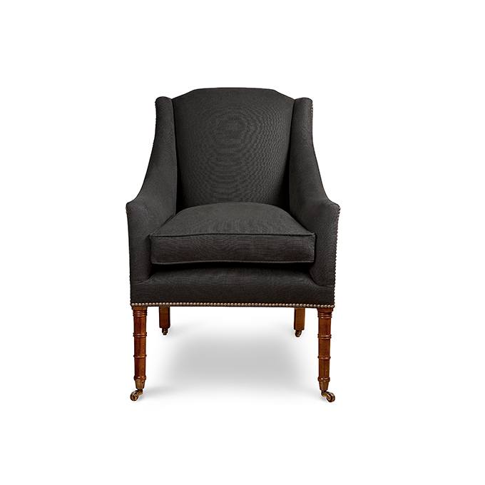 Alexandra Chair in Bantry Linen Espresso - Chairs