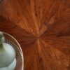 Duke coffee table with starburst veneer in Walnut finish - Beaumont & Fletcher